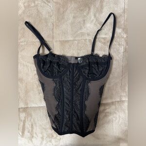 Urban Outfitters Black Lace Corset